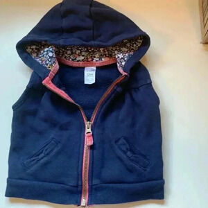 Five for 25 Carters medium weight vest with hood and easy grab zipper